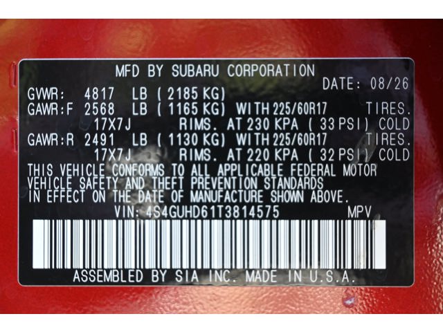 New 2026 LITHIUM RED PEARL Subaru Premium image 36