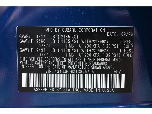New 2026 SAPPHIRE BLUE PEARL Subaru Premium image 35