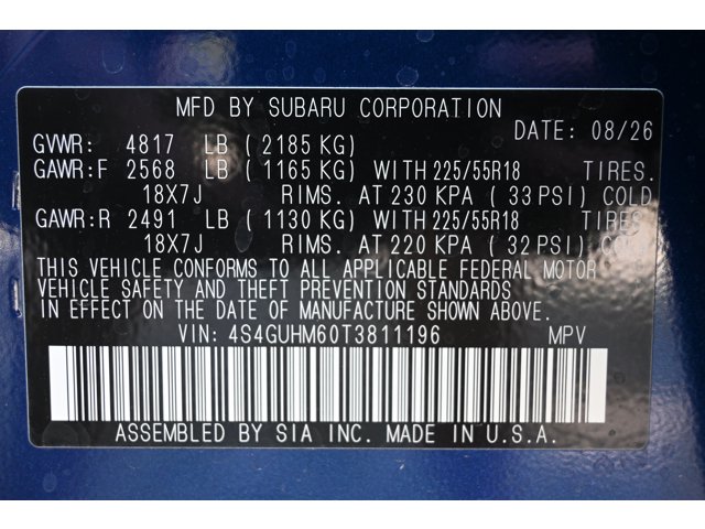 New 2026 SAPPHIRE BLUE PEARL Subaru Limited image 35
