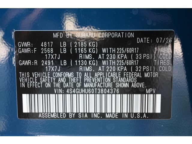New 2026 GEYSER BLUE Subaru Wilderness image 36