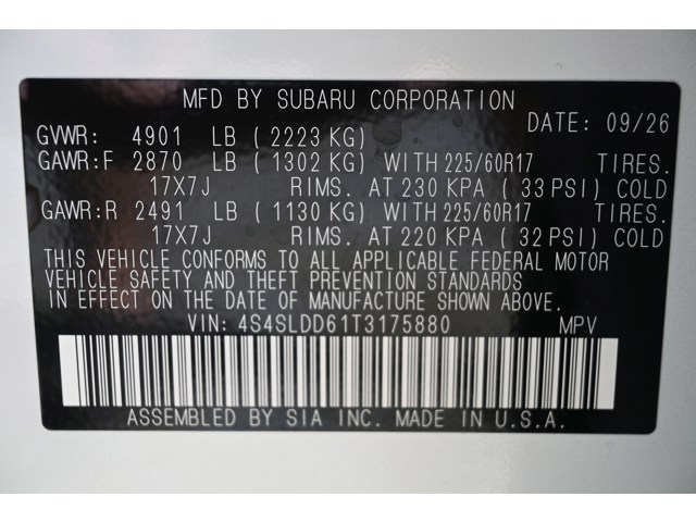 New 2026 CRYSTAL WHITE PEARL Subaru Premium image 36