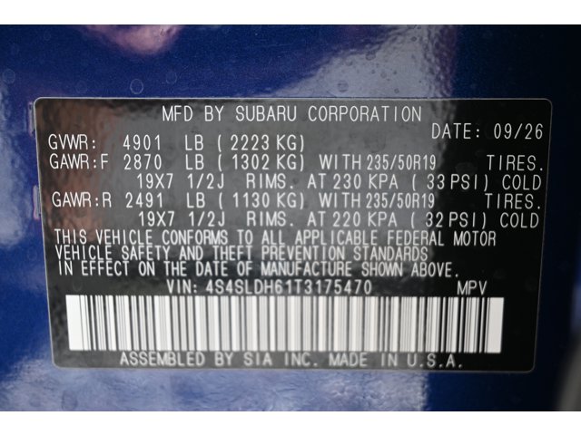 New 2026 SAPPHIRE BLUE PEARL Subaru Sport Onyx Edition image 35