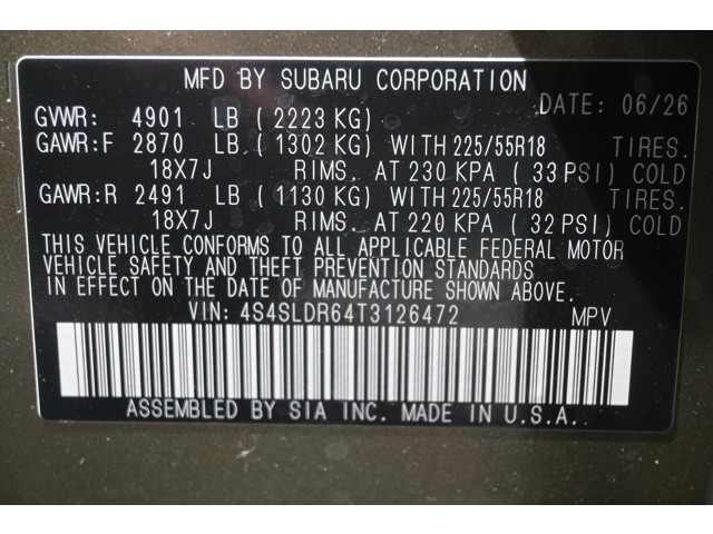 New 2026 AUTUMN GREEN METALLIC Subaru Limited image 37