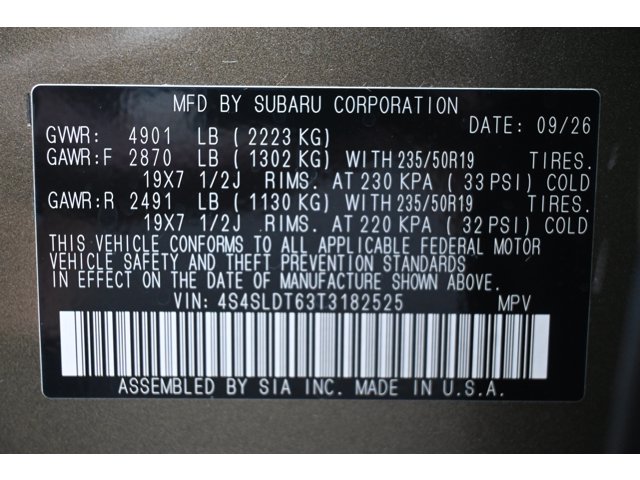 New 2026 AUTUMN GREEN METALLIC Subaru Touring image 37