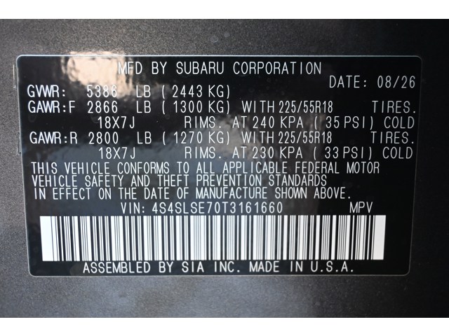 New 2026 MAGNETITE GRAY METALLIC Subaru Premium Hybrid image 38