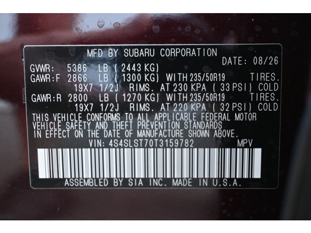 New 2026 DARK MAHOGANY PEARL, TWO-T Subaru Touring Hybrid image 38
