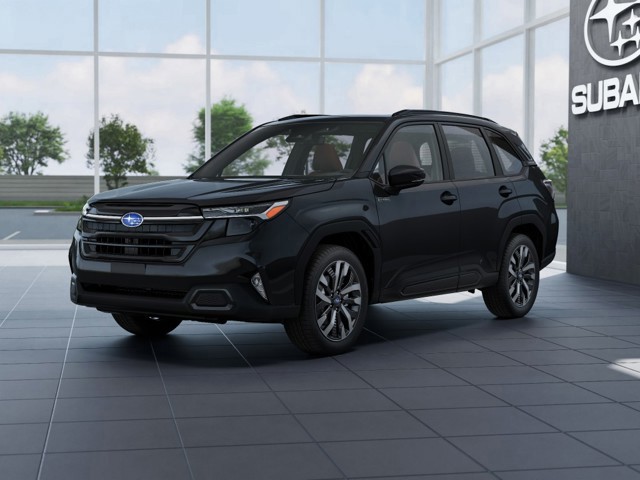 New CRYSTAL BLACK SILICA 2026 Subaru Forester Touring Hybrid for