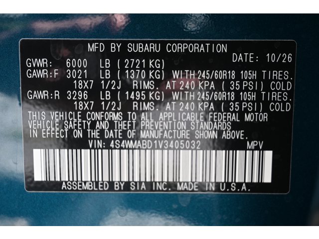 New 2027 DEEPWATER BLUE PEARL Subaru Premium 7-Passenger image 35