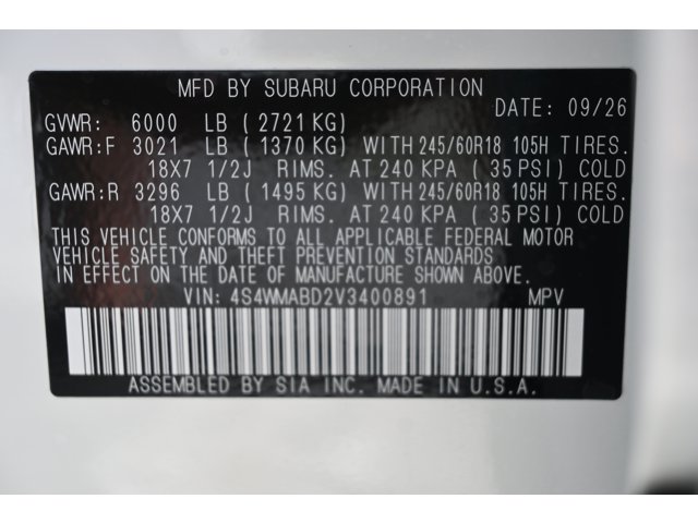 New 2027 CRYSTAL WHITE PEARL Subaru Premium 7-Passenger image 34