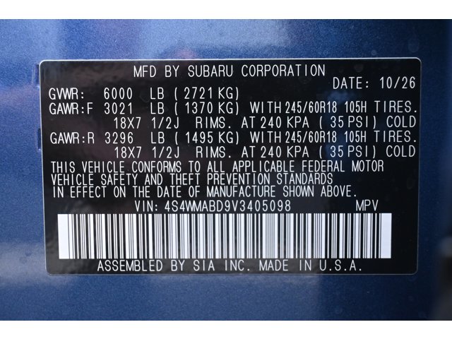 New 2027 DAYBREAK BLUE PEARL Subaru Premium 7-Passenger image 34