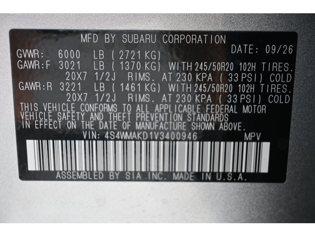 New 2027 ICE SILVER METALLIC Subaru Touring 7-Passenger image 36