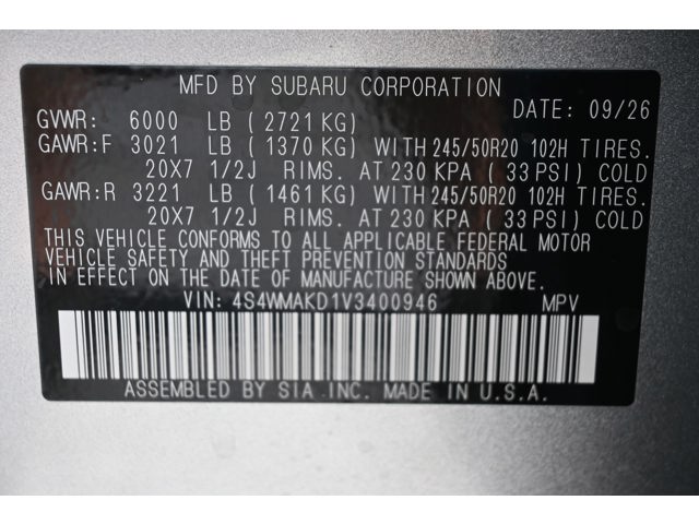 New 2027 ICE SILVER METALLIC Subaru Touring 7-Passenger image 37