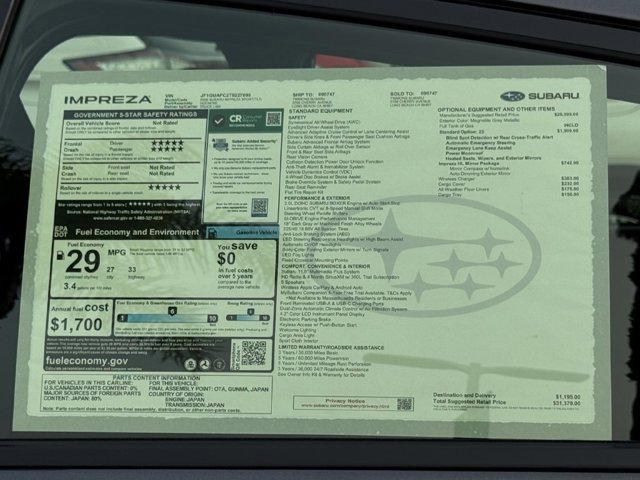 2026 Subaru Impreza Sport - Photo 20
