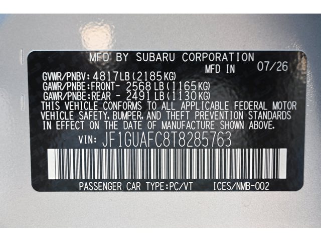 New 2026 ICE SILVER METALLIC Subaru Sport image 35