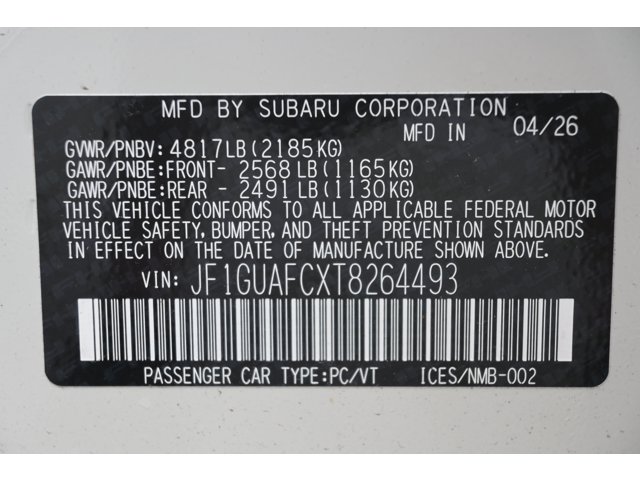 New 2026 CRYSTAL WHITE PEARL Subaru Sport image 35