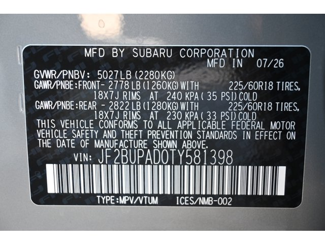 New 2026 RIVER ROCK PEARL Subaru Premium image 34