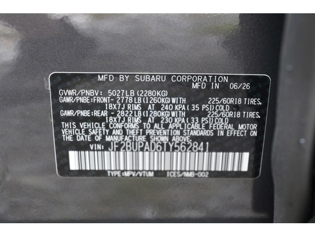 New 2026 MAGNETITE GRAY METALLIC Subaru Premium image 35