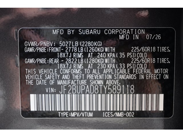 New 2026 MAGNETITE GRAY METALLIC Subaru Premium image 34