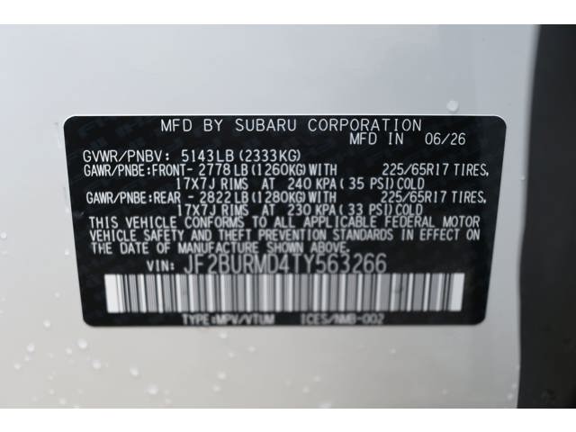 New 2026 CRYSTAL WHITE PEARL Subaru Wilderness image 38