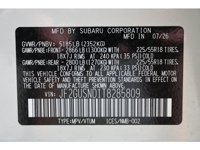New 2026 CRYSTAL WHITE PEARL Subaru Limited Hybrid image 36