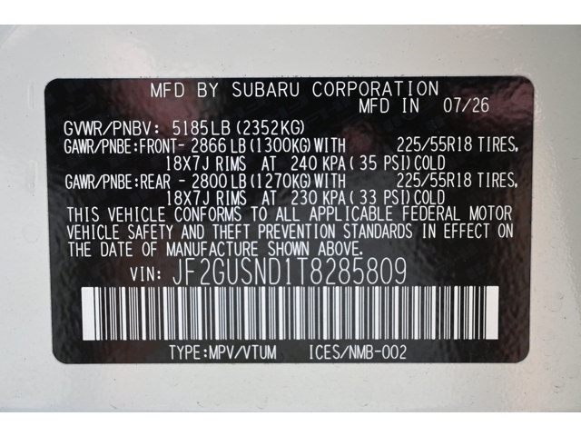 New 2026 CRYSTAL WHITE PEARL Subaru Limited Hybrid image 37